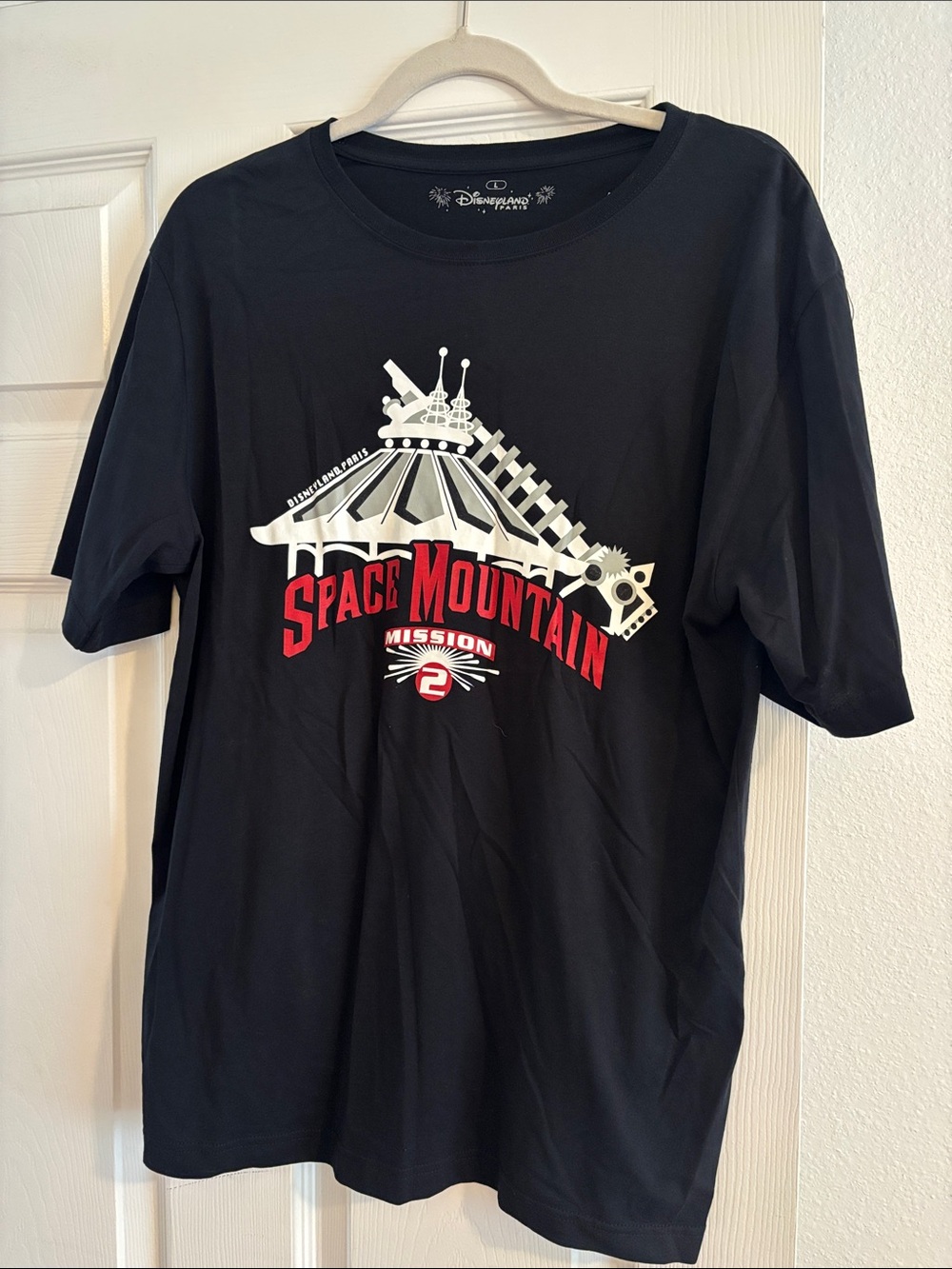 Disneyland Paris Space Mountain Mission 2 Graphic T-Shirt - Black